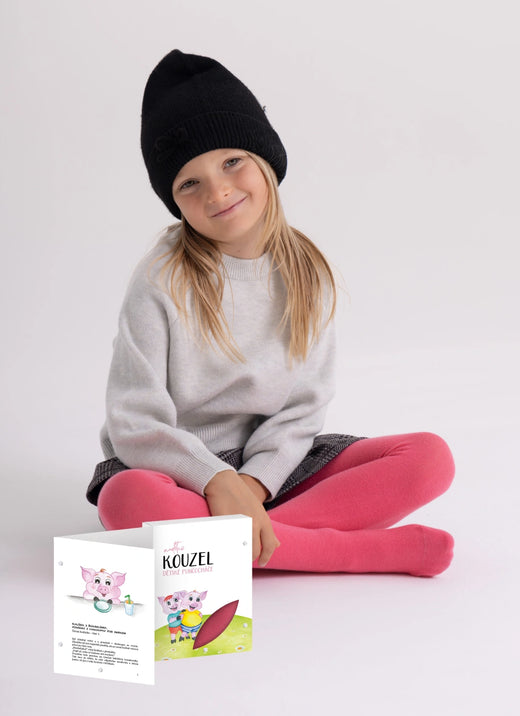 Children's tights in a fairy-tale book – POHÁDKY I (pink)