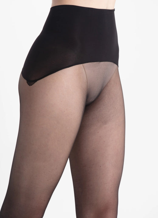 5 PACK: High-waisted tights | nadotec ELEGANCE | 30 DEN black