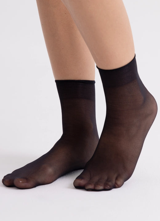 5 PACK: Socks made of more durable yarn | nadotec STOPY | 12 DEN black
