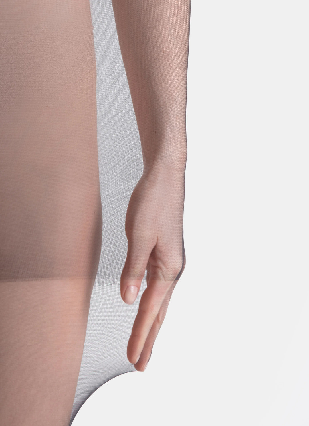 Classic tights with a transparent toe | nadotec DUŠE | 20 DEN black