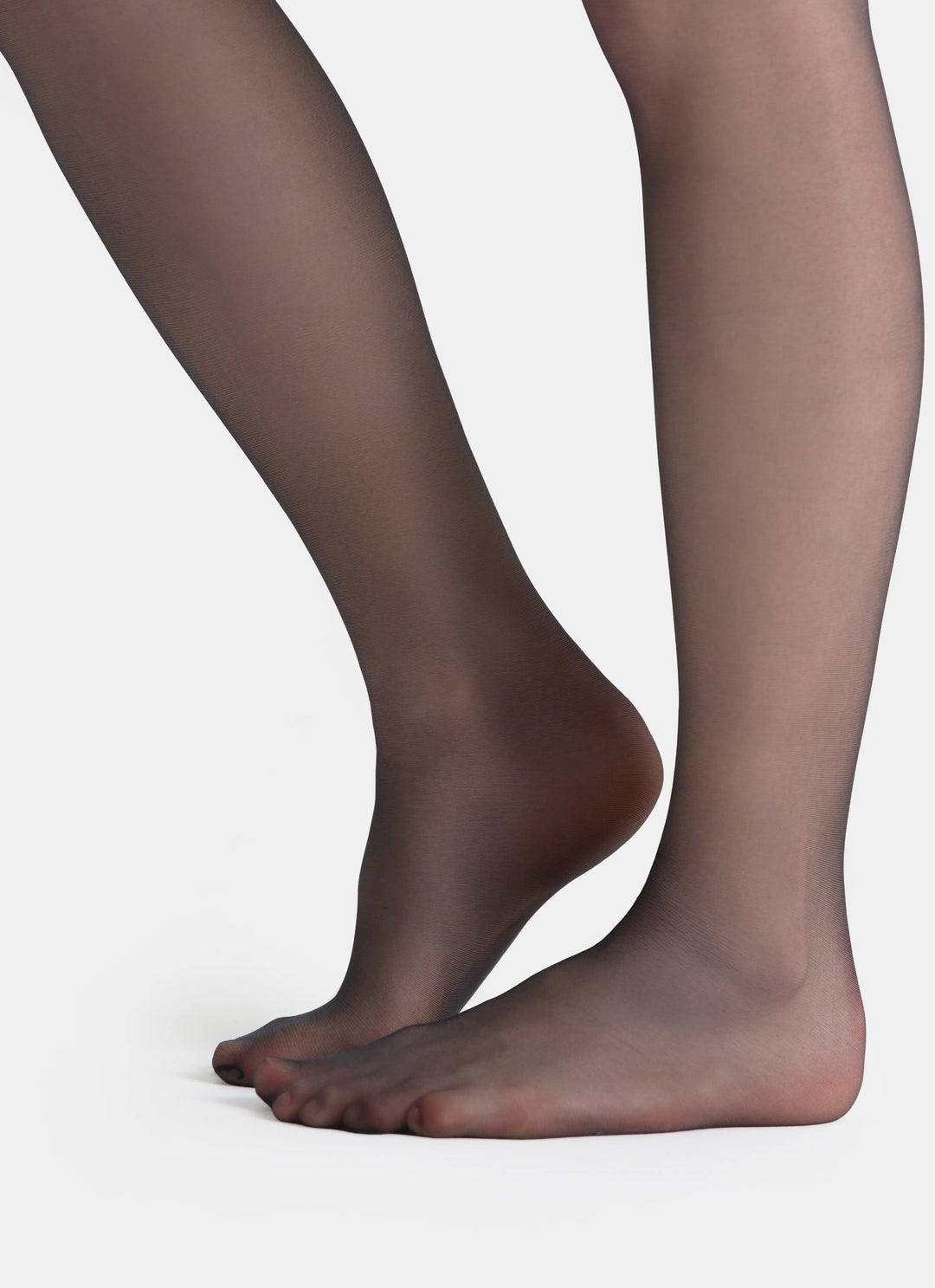 Classic tights with a transparent toe | nadotec DUŠE | 20 DEN black