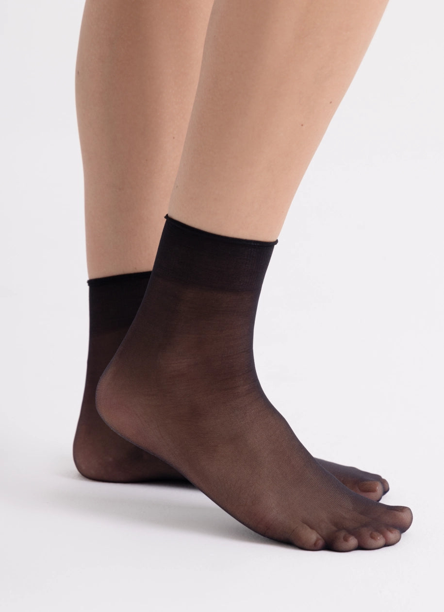 5 PACK: Socks made of more durable yarn | nadotec STOPY | 12 DEN black