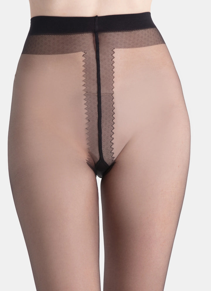 Very sheer tights | nadotec JEMNOSTI | 8 DEN black