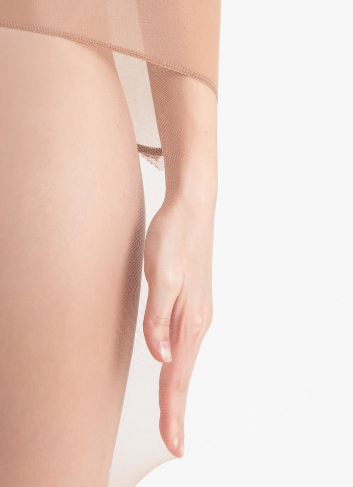 High-waisted tights | nadotec ELEGANCE | 30 DEN beige
