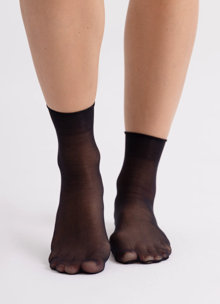 5 PACK: Socks made of more durable yarn | nadotec STOPY | 12 DEN black