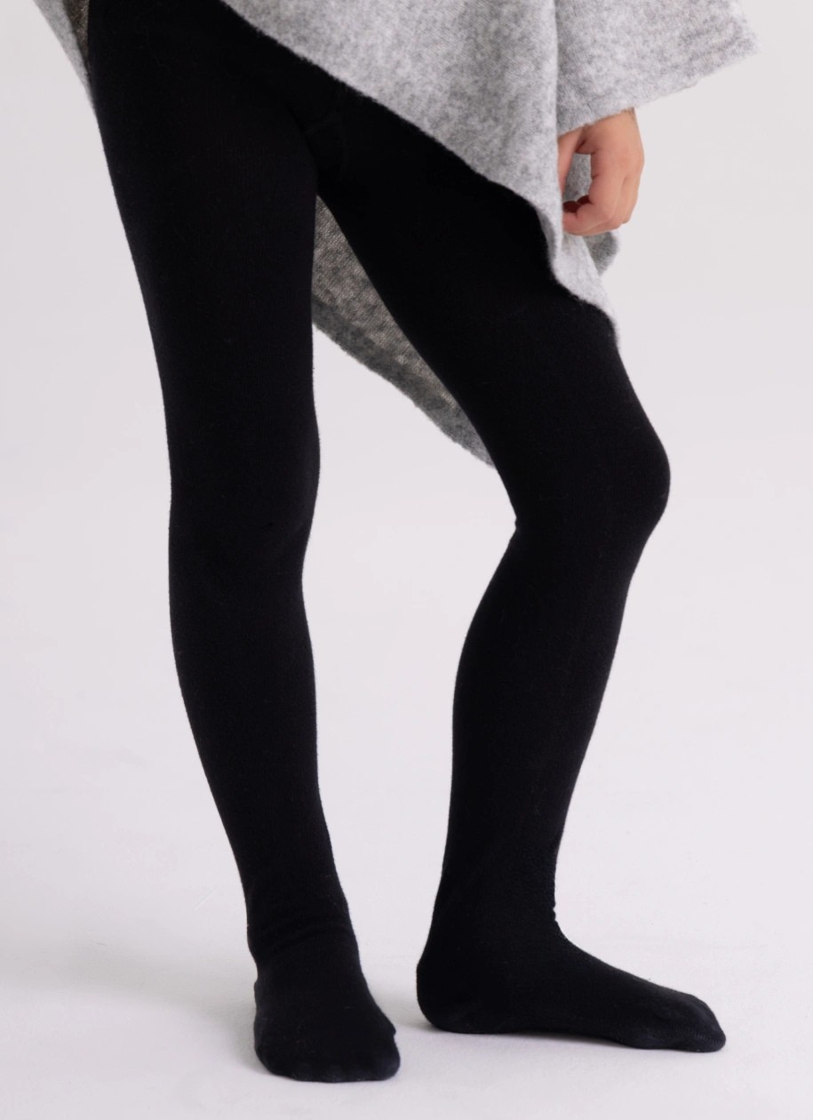 Children's tights in a fairy-tale book – POHÁDKY V (black)