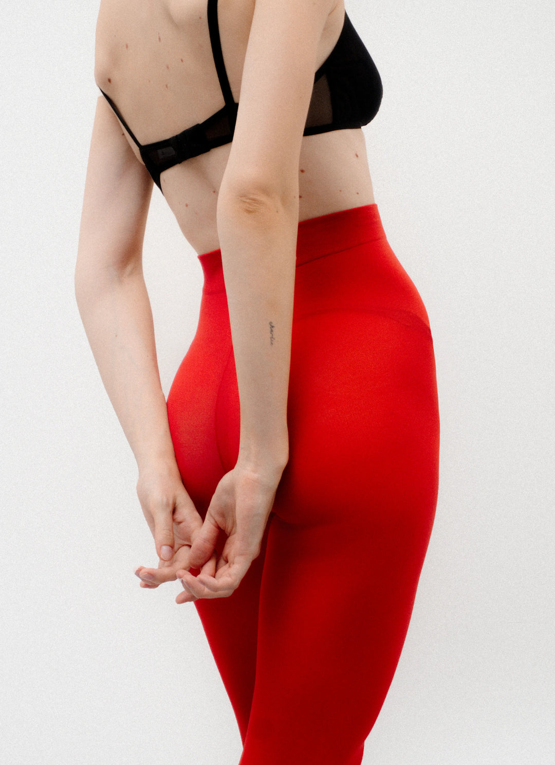 5 PACK: Red microfiber tights | nadotec BOLD | 40 DEN