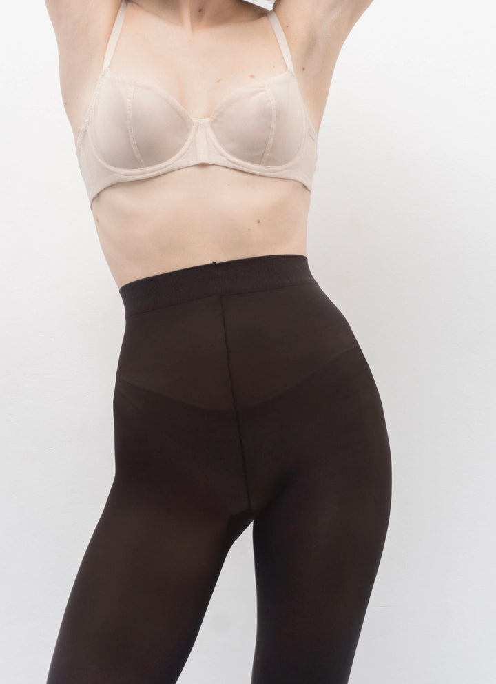 5 PACK: Brown microfiber tights | nadotec ESPRESSO | 40 DEN