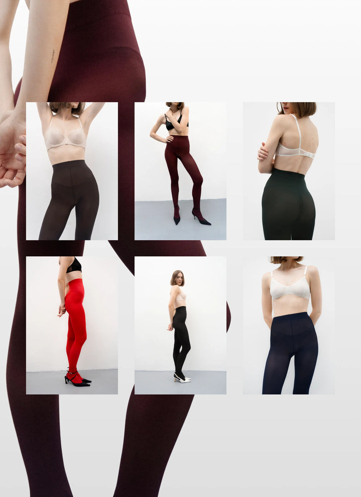 Black microfiber tights | nadotec NOIR | 40 DEN