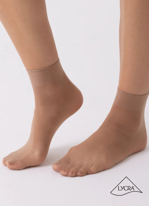 5 PACK: Socks made of more durable yarn | nadotec STOPY | 12 DEN beige